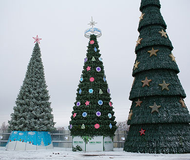 Каркасные ёлки в Череповеце